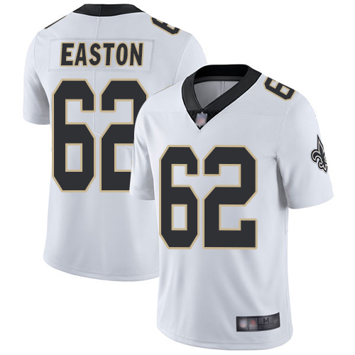 Men New Orleans Saints Limited White Nick Easton Road Jersey NFL Football #62 Vapor Untouchable Jersey->women nfl jersey->Women Jersey